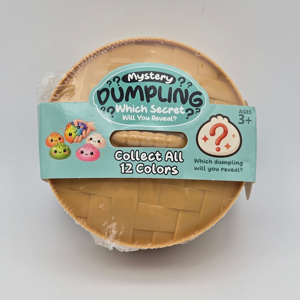 New MSG Inc Mystery Dumpling Squishy Toy Kids Tan Blind Box Fidget Kawaii Sealed